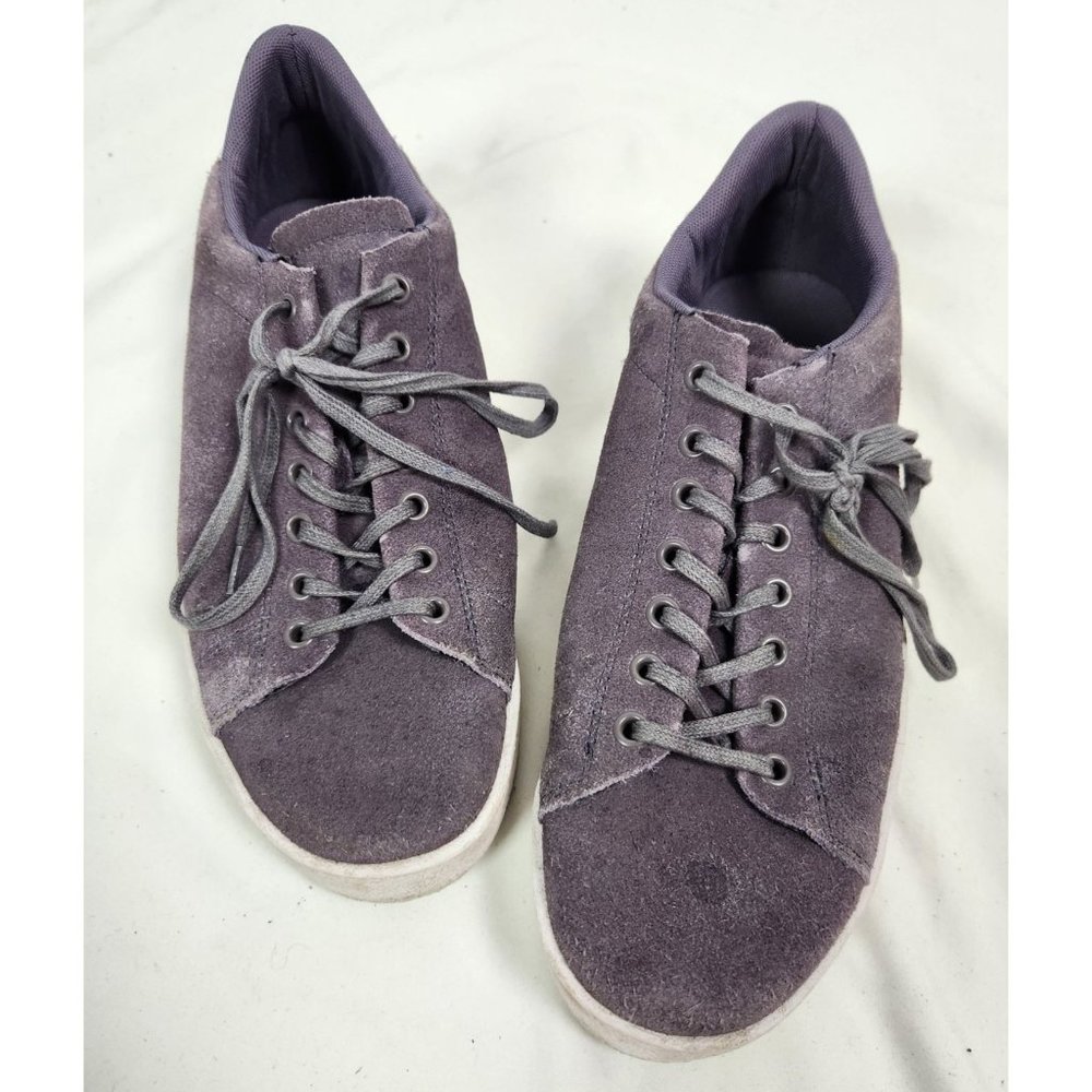 Clearweather Men's Sz. 9.5 Navy & White Suede Leather Skateboarding Shoes